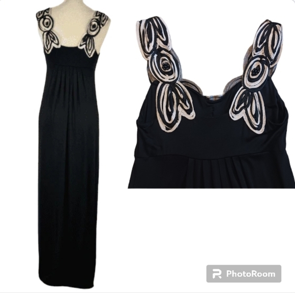 Max Studio Floral Appliqué Maxi Dress - Picture 2 of 8
